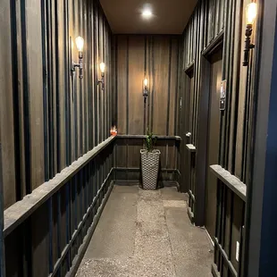 Hallway to the restrooms