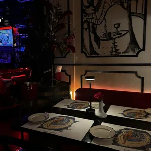 interior, sushi and sashimi