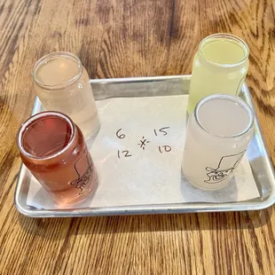 Watermelon crawl, Mr Blue, Good day sunshine and Cruel summer