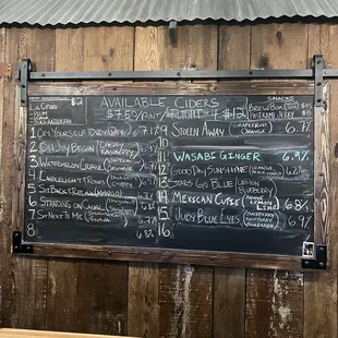 W they updated to w selection of ciders while IE as still there so that I could try even more flavors!