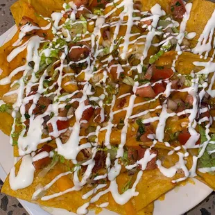 Nachos served w/ your choice of shrimp or chicken