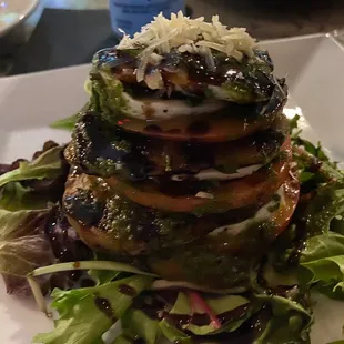 Eggplant Caprese Salad (grilled)