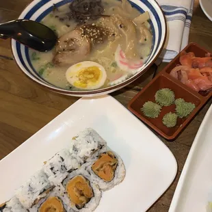 Tokyo Tonkotsu Ramen &amp; Sweet Potato Maki (Vegan)