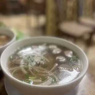 Rare Steak and Meatball Pho