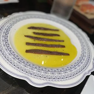 a plate of food on a table