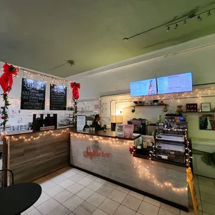 New storefront as of Dec 2023, decked out in holiday decor!