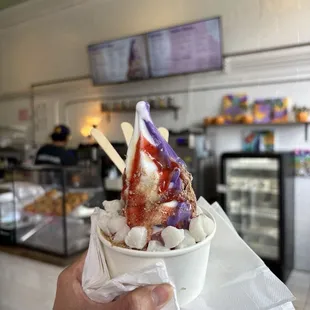 Sunrise sundae