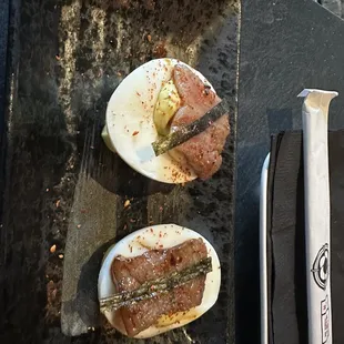 Wagyu Deviled Eggs