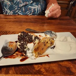 Chocolate Chip Cookie and Milk Cake. The Taverns dessert menu is a perfect end to a perfect meal!