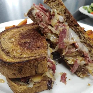 Reuben on Marble Rye