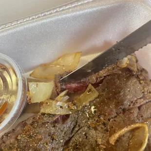 My supposed to be medium steak