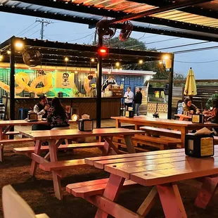 Chill night outdoors