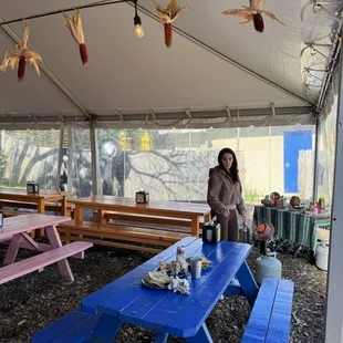 sushi and sashimi, outside