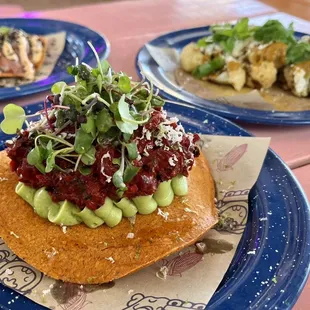 Beet Tartare Tostada