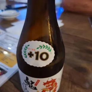 Sake time. One of their specials.