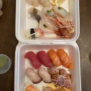 18pc deluxe sushi ($40)