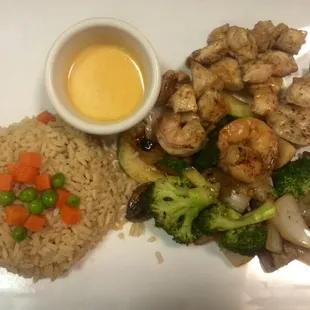 Hibachi chicken&amp;shrimp
