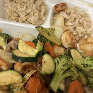 Shrimp Steak Noodles