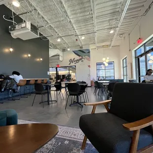 Huge space inside to work, meet, study, or enjoy your drinks and bites