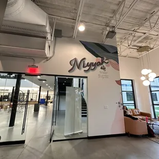 the interior of a coffee shop
