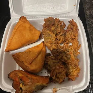 Samosas &amp; Pakoras .
