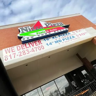 the front of the restaurant