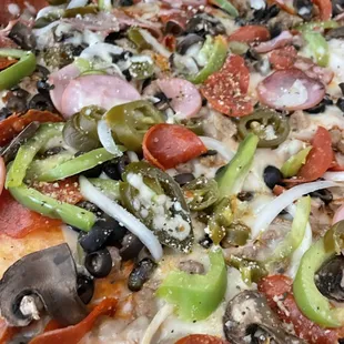 Deep Dish Supreme Pizza