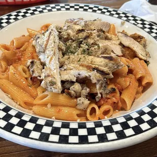 Pasta Penne Al Vodka Specialty with chicken