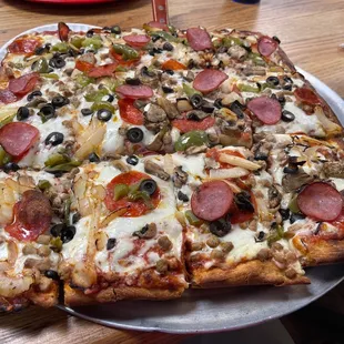 Deep Dish Supreme Pizza