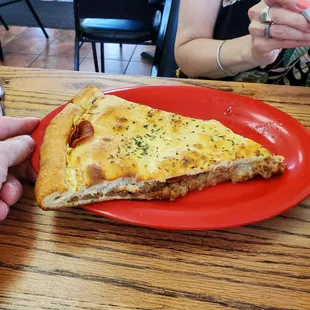 Meat lovers stuffed pizza