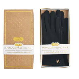 monogram gloves