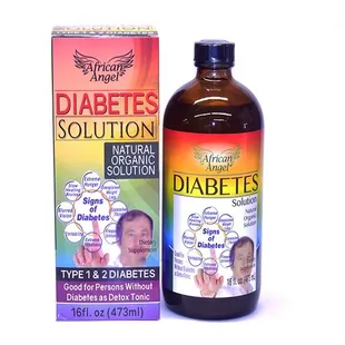 a bottle of diabetes solution