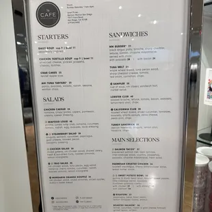 Menu 2023.