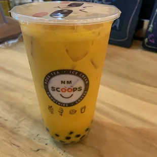 mango thai milk tea