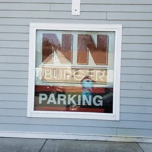 the reflection of a window