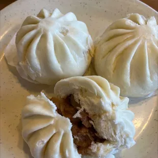 Siopao or steam bun with meat filling