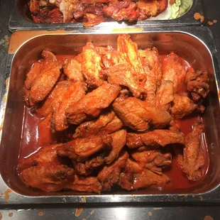 chicken wings and fried chicken