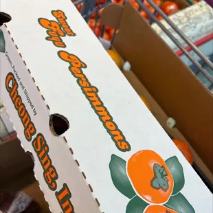 a box of oranges