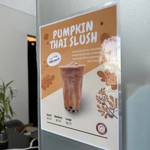 Pumpkin Thai Slush for Fall