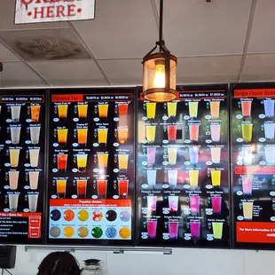 Menu! Look at all those choices!