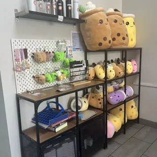 Some fun Boba plushies and collectible items as well.
