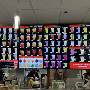 Extensive and attractive menu