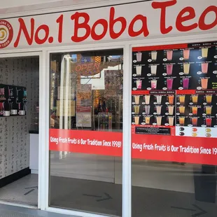 the front of the store