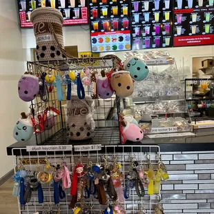 a display of boba tea - galleria items