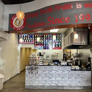 the inside of the restaurant