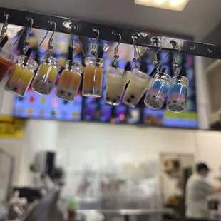 Cute boba earrings for sale