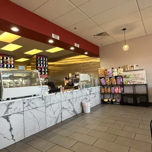 Restaurant interior.