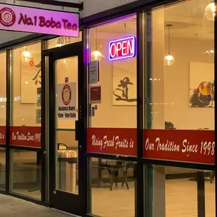 the outside of the store