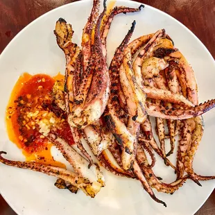 Grilled squid
