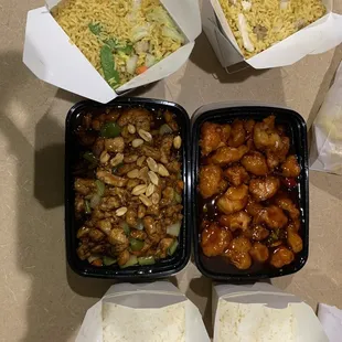  a variety of food items